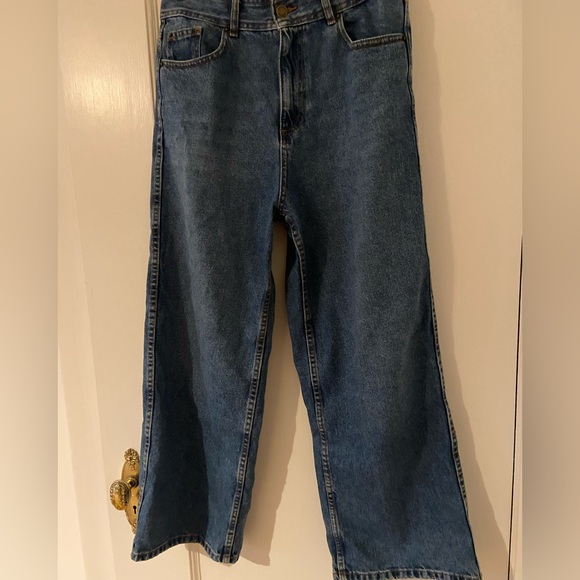 Sézane Blue Flare & Wide Leg Jeans - Picture 3 of 5